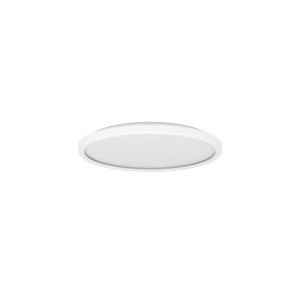 Plafoniera LED Eglo Testara-E bianca e rotonda, diametro 30 cm, per illuminazione d'atmosfera.