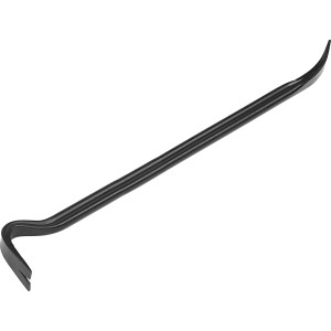 Piede di porco nero LUX Comfort, lunghezza 800 mm, in acciaio al cromo vanadio per sollevare e estrarre chiodi.