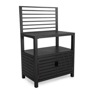 Armadio da esterno basso in alluminio antracite 90x56x141 cm