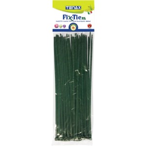 Fascette stringicavo verdi Fix-Tie XL, 50 pezzi, per giardino e fissaggio piante.