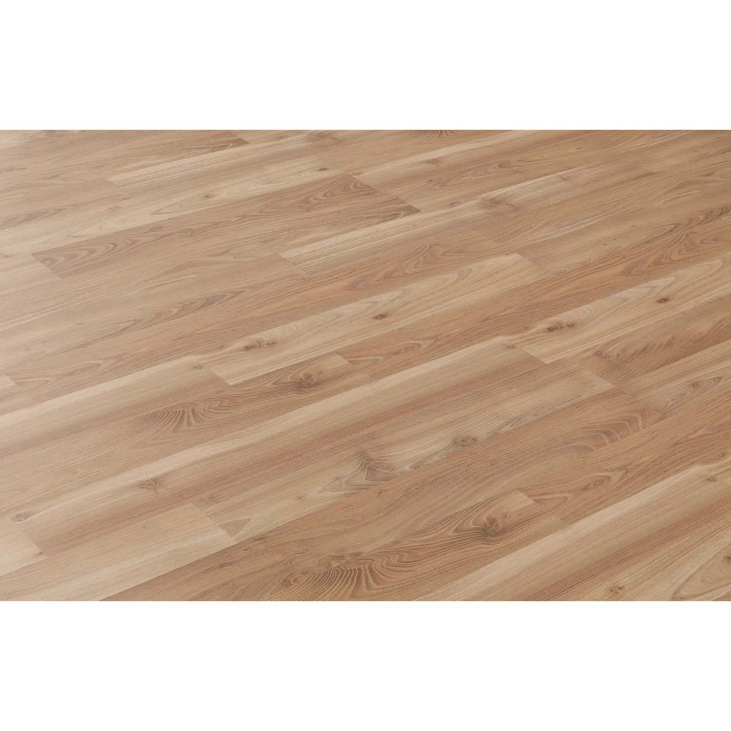 Pavimento laminato Comfort Royal Elm, aspetto rovere chiaro con venature, per spazi residenziali e commerciali.