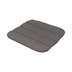 Cuscino da esterno t.b.t. grigio con cuciture trapuntate per mobili da giardino.