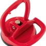 Mini ventosa rossa (2 kg) per sollevare superfici lisce, ideale per piastrelle e vetro.