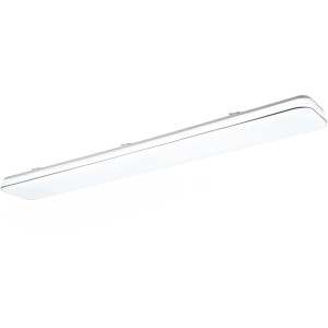 Plafoniera LED bianca dimmerabile Blanca, lunga 120 cm, per corridoio e soggiorno.
