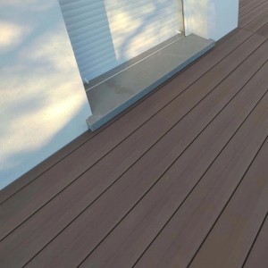 Piastrelle da esterno doga in PWC easylife wengè 143x2000 mm