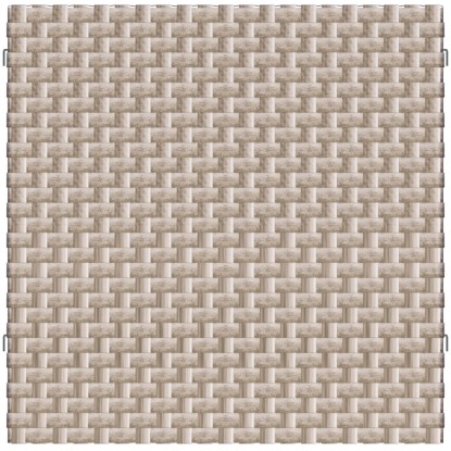 Elemento per recinzione frangivista Weave quadrato grigio 88x88 cm