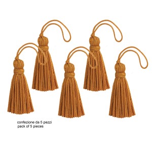5 nappe dorate per tessuti. Bordi decorativi per tende e tendaggi.