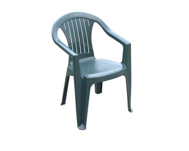 Sedia da giardino impilabile con braccioli Atlantide in plastica