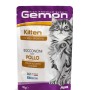 Gemon Kitten cibo umido con pollo, busta da 100g per gattini.