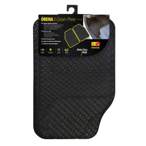 Tappetini auto neri t.b.t. per interni con motivo a nido d'ape.