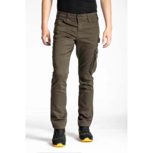 Pantaloni da lavoro t.b.t. verde oliva con tasca cargo.