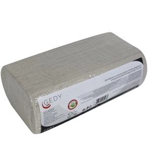 Confezione di salviette di carta piegate non sbiancate di Gedy.