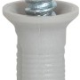 Tassello universale grigio con vite per diversi materiali.