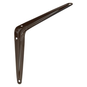 Mensola marrone OBI Eris, 150x200 mm, in lamiera d'acciaio per scaffali e mensole a muro personalizzate.