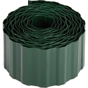 Bordura per prato verde (9 m x 20 cm) arrotolata, per delimitare aiuole e prati.