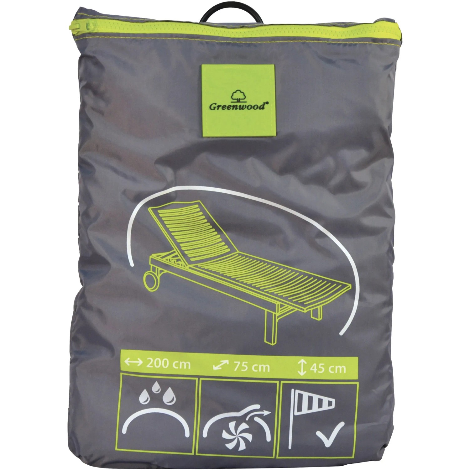 KylinLucky Coperture Impermeabili Per Sedie Da Giardino - Confezione Da 2, Tessuto Oxford 420D, Nero, 81x94x91 Cm