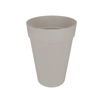 Vaso Loft urban rotondo alto 42 cm grigio