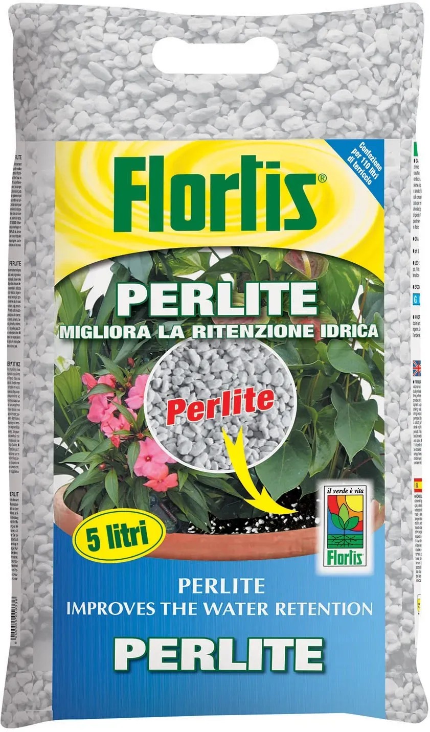 Perlite Flortis Sacco Da 5 Litri - Per Giardinaggio E Coltivazione - Foto 5