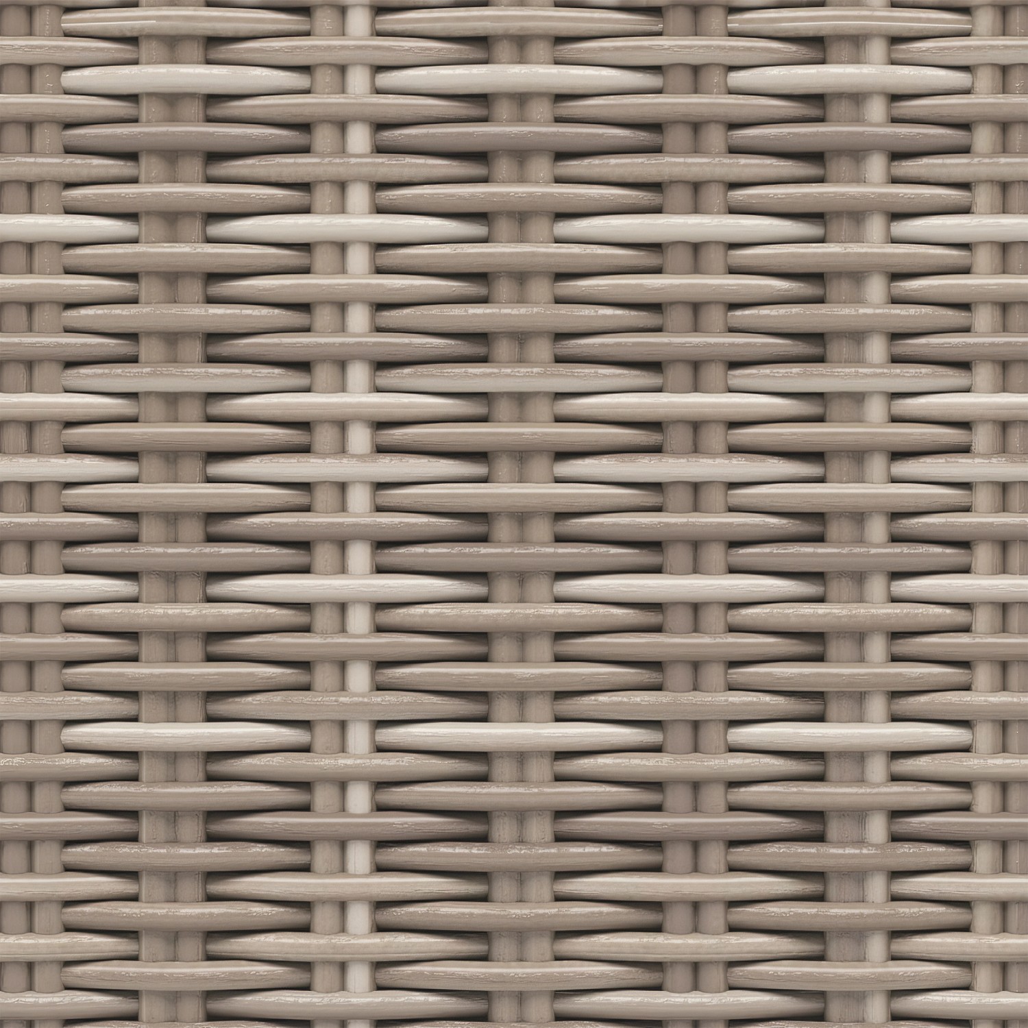 Dettaglio dell'intreccio in polyrattan grigio chiaro dei mobili da balcone Olea Mini.