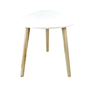 Tavolino in mdf bianco 38,5x38,5xH40 cm