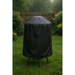 Copertura barbecue tondo Oxford PU 210D Ø70 cm x H80 cm nero