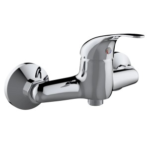 Miscelatore doccia t.b.t. cromato lucido per montaggio a parete.