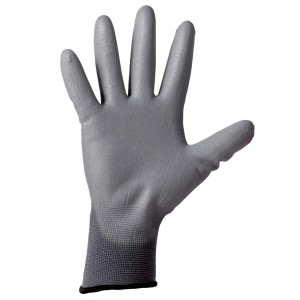 Guanto da lavoro grigio t.b.t. per protezione e comfort sul lavoro.