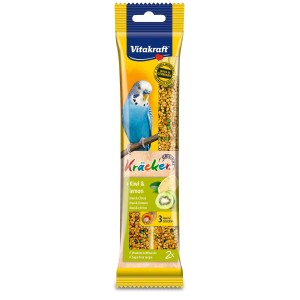 Vitakraft Kräcker Kiwi & Limone snack per uccelli, 2 pezzi. Snack per uccelli.