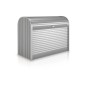 Biohort StoreMax 120 box universale in grigio quarzo metallizzato con serranda e serratura a cilindro.