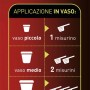 Istruzioni per l'uso del concime universale t.b.t.: Dosaggio per aiuole e vasi.