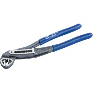 Pinza a pappagallo LUX Comfort 300 mm, manici blu, ganascia regolabile.