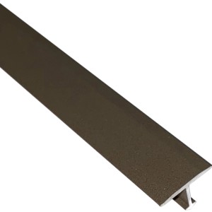 Profilo a T Arcansas in alluminio, 14x9x900mm, color ruggine. Connettore per scaffali e cornici.