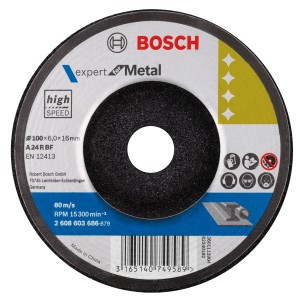 Disco da taglio Bosch Expert for Metal, diametro 100 mm, per smerigliatrici angolari.