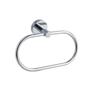 Portasciugamani cromato Nie Wieder Bohren Smooz SO207, 18,5 cm, per bagno e WC.