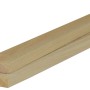 Listelli in legno piallato, colore legno chiaro, sezione quadrata.
