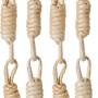 Tenda decorativa per porta in fibre naturali, vista dettaglio.