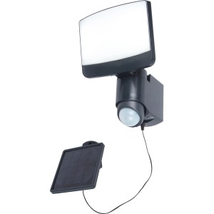 Faretto solare a LED Lutec Sunshine con pannello solare e rilevatore di movimento.