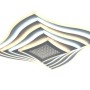 Plafoniera LED moderna t.b.t. con design curvo per montaggio a soffitto.