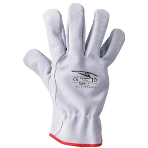 Guanto da lavoro t.b.t. in pelle, taglia 10.