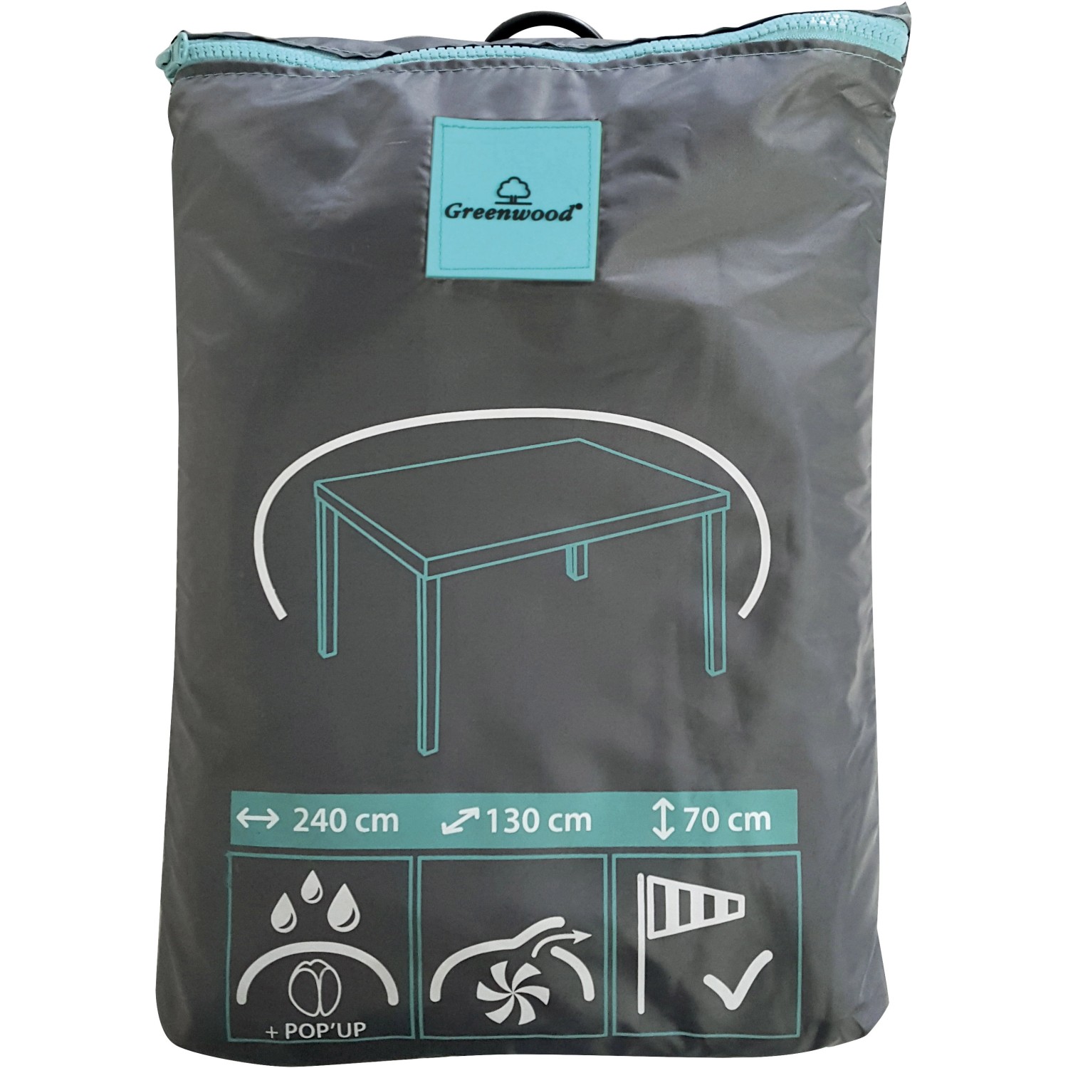 Telo Protettivo Per Tavolo - 150 X 90 X 15 Cm - Oxford 600D - Per - Foto 9