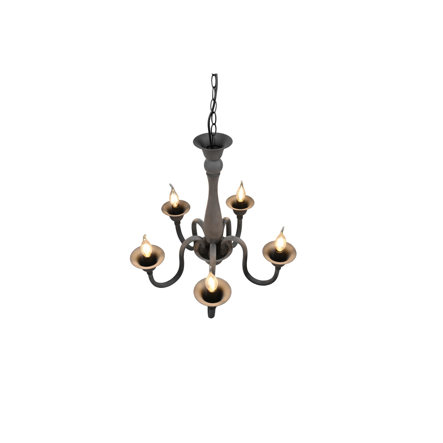 Lampadario Trio Leuchten E14 - Bianco Opaco 47x47x150cm Per 28W Max - Foto 9