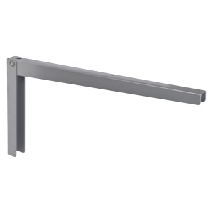 Mensola pieghevole OBI Geras, alluminio argento, 380 mm, per scaffali e costruzione mobili, salvaspazio.
