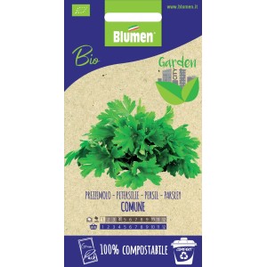 Confezione di semi di prezzemolo 'Comune' di Blumen, semi di erbe biologiche per il giardino.