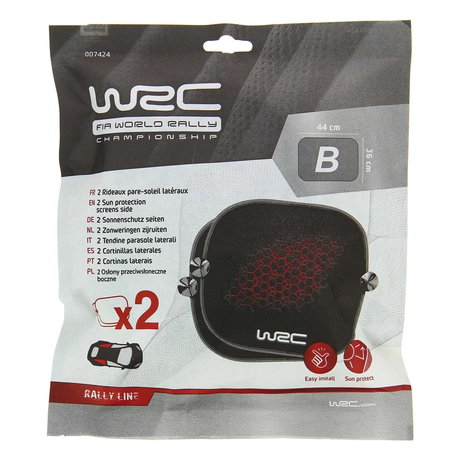 t.b.t. Parasole per finestrini auto, set da 2 pezzi.