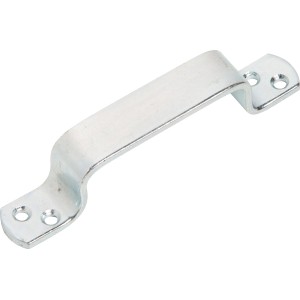 Maniglia zincata, 160 mm, per casse e porte, resistente alle intemperie.