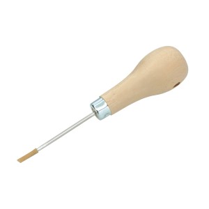 Punteruolo LUX con manico in legno di faggio per forare materiali.