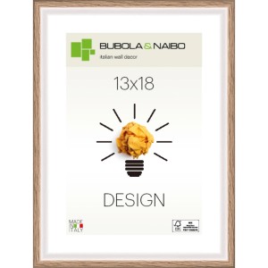 Cornice in legno Unika, rovere, 13x18 cm, certificata FSC. Portafoto per foto e immagini.