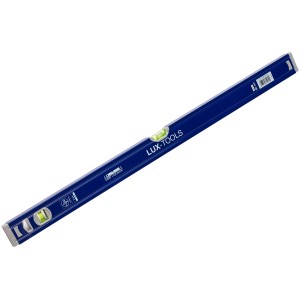 Livella in alluminio LUX Classic, 80 cm, con bolla orizzontale e verticale per misurazioni precise.