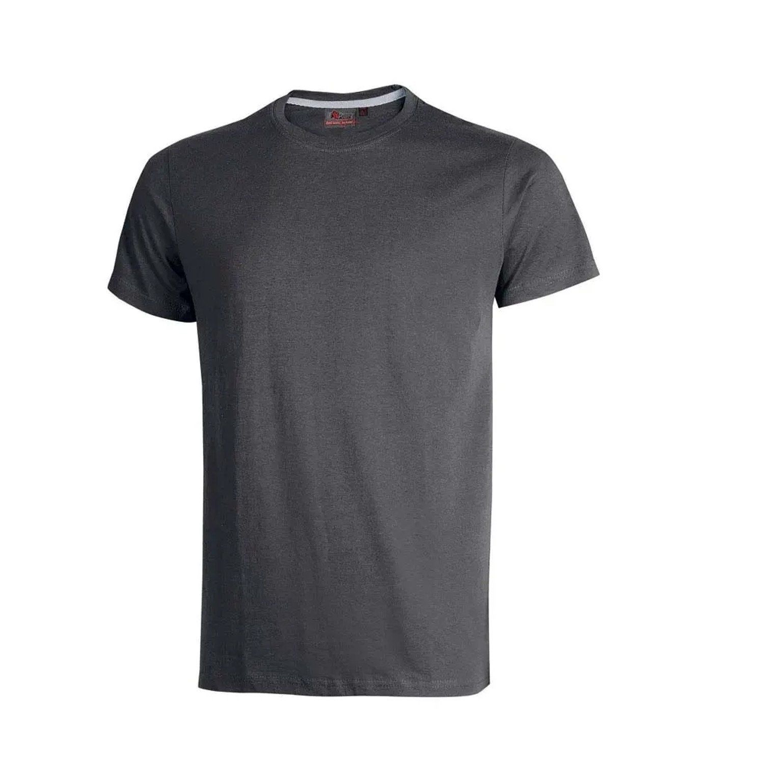 T-shirt grigia t.b.t. per abbigliamento da lavoro.