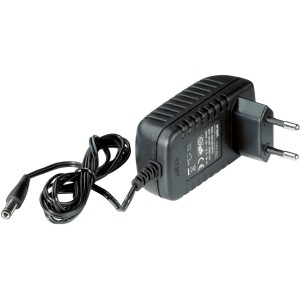 Alimentatore per videosorveglianza, nero.